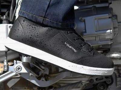 chaussure moto sans lacets